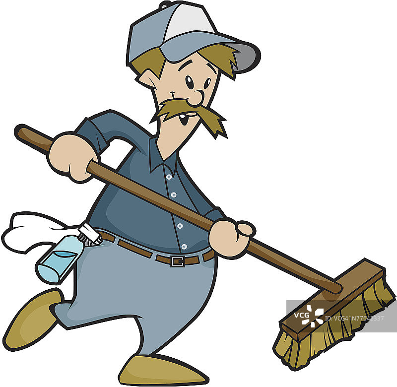 清洁工清扫图片素材