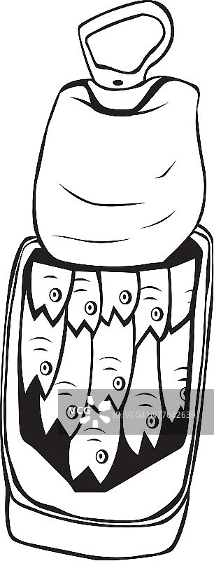 沙丁鱼罐头图片素材