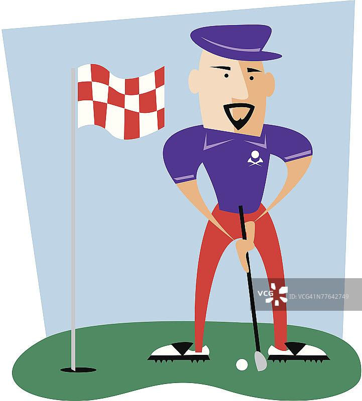高尔夫球手图片素材