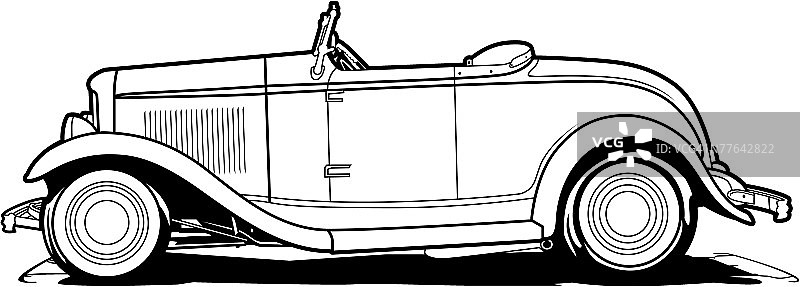 经典敞篷跑车图片素材