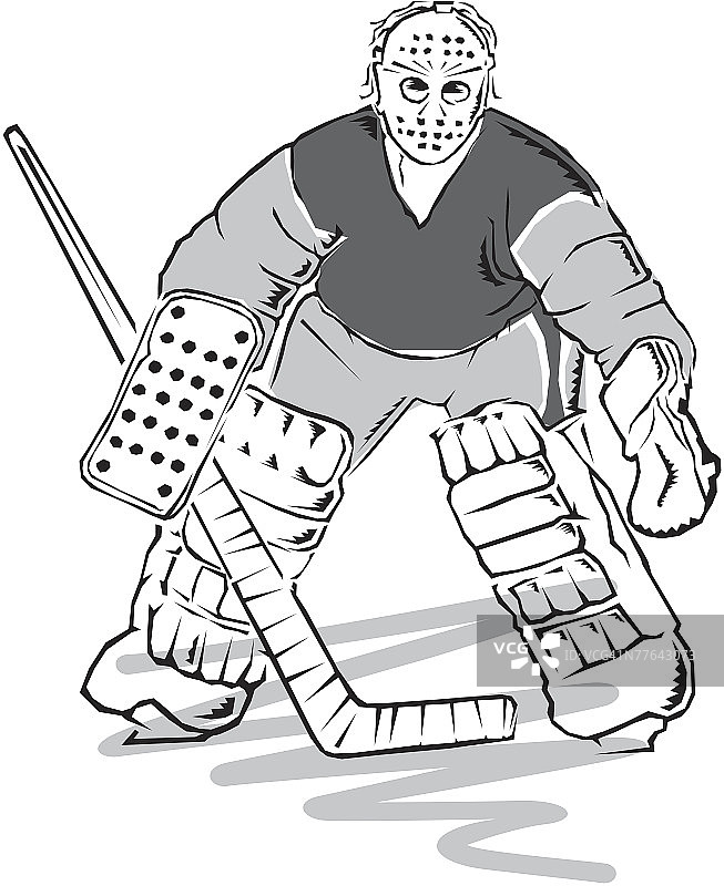 冰球守门员图片素材