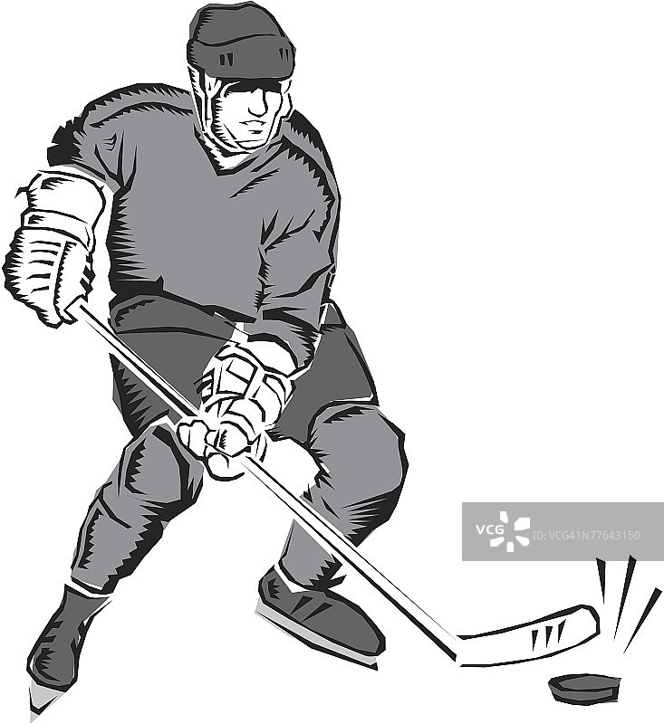 曲棍球运动员图片素材