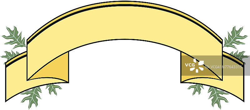 树叶与banner图片素材