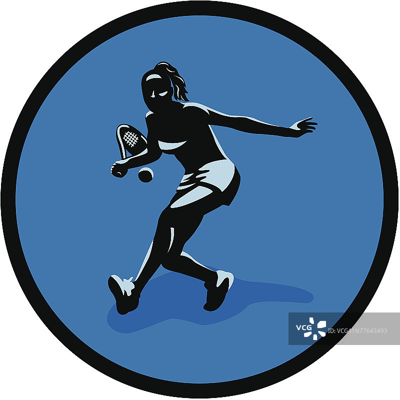 准备正手击球的网球运动员图片素材