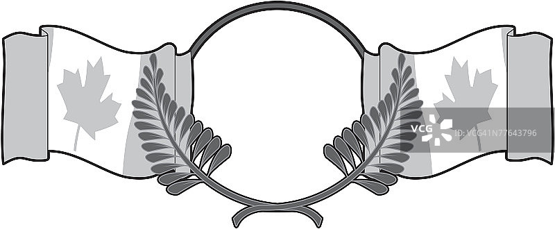 加拿大国旗边框图片素材