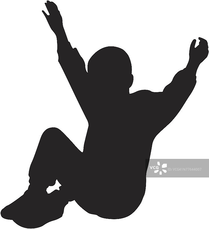 儿童剪影图片素材