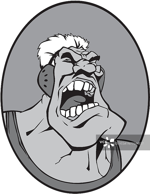 尖叫的摔跤手图片素材