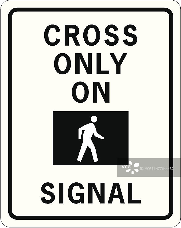 斑马线标志图片素材