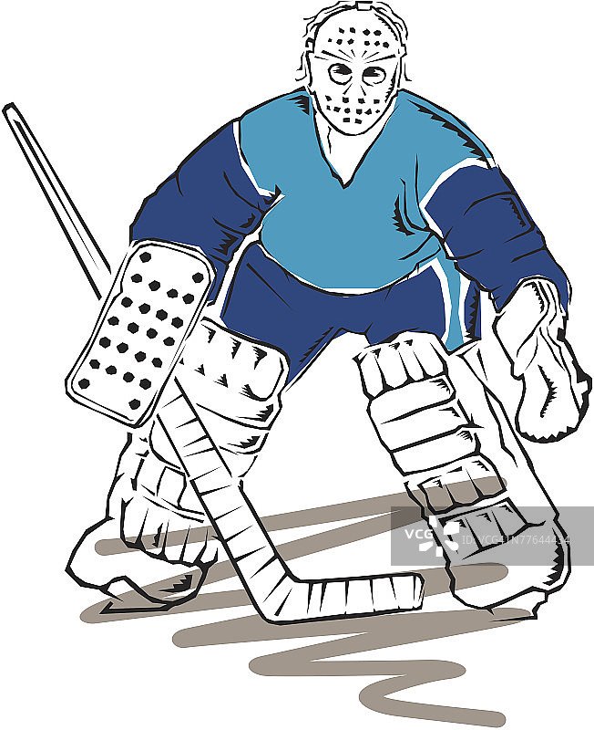 冰球守门员图片素材