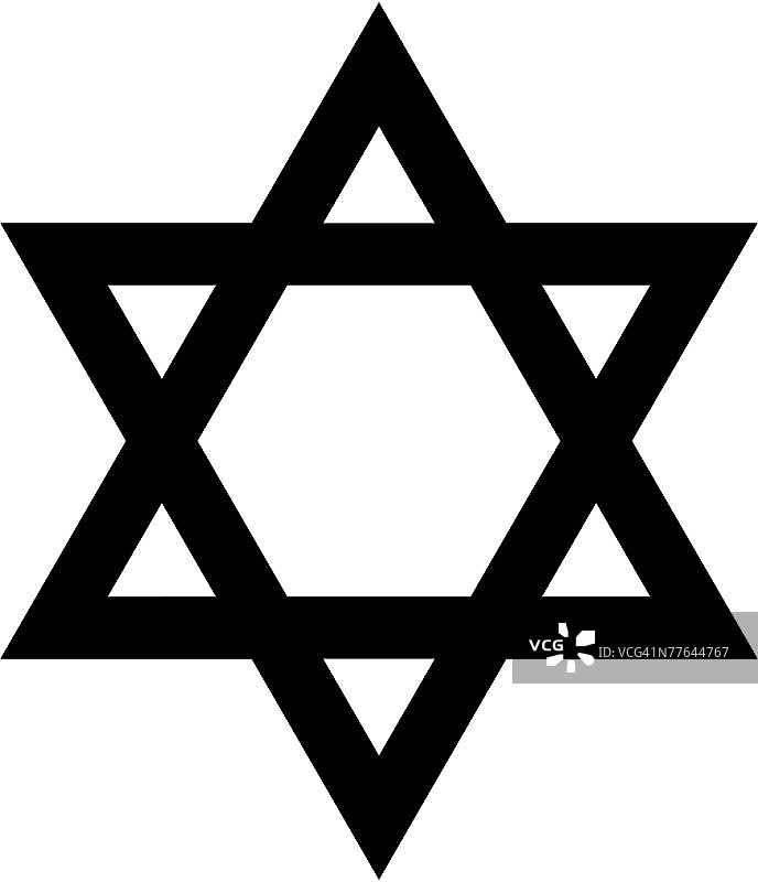 大卫之星轮廓图片素材