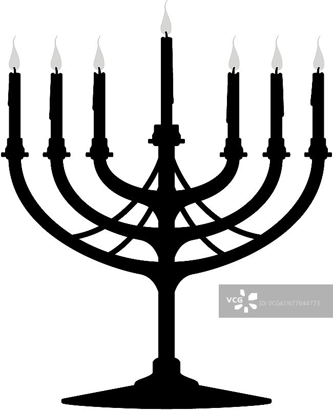 烛台轮廓图片素材