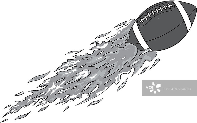 燃烧的足球图片素材