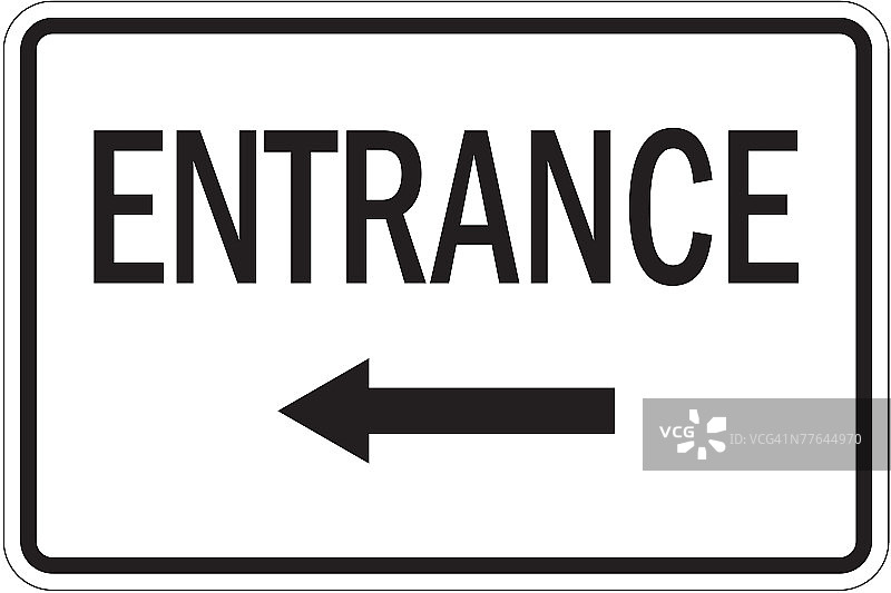 入口标志图片素材