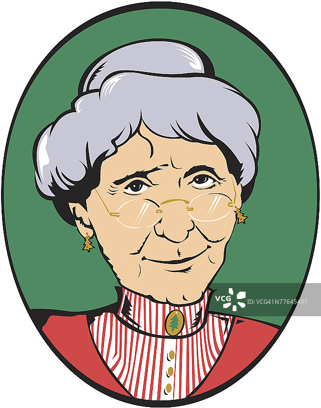 圣诞老奶奶图片素材