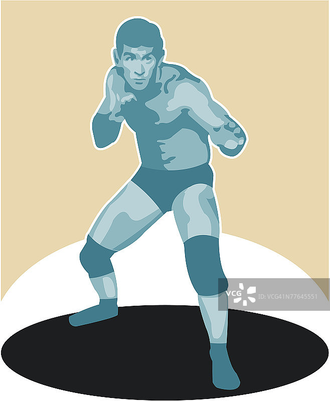 摔跤手图片素材