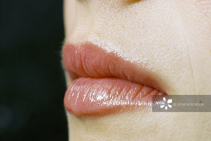 嘴唇特写图片素材