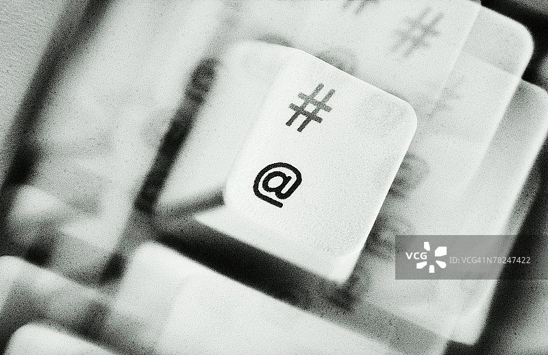 键盘上的@符号图片素材