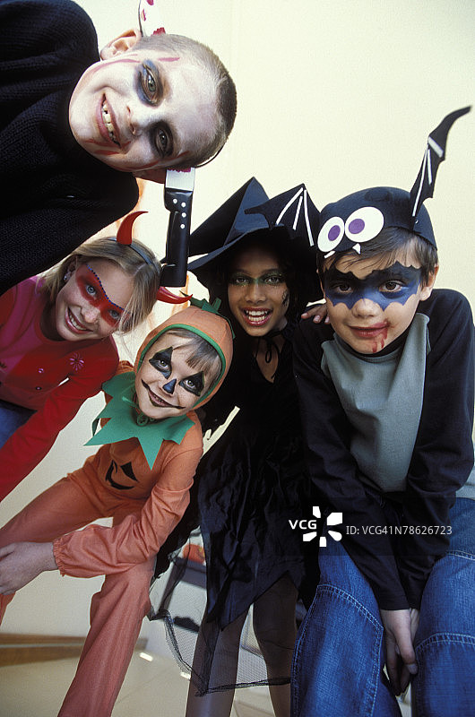 万圣节服装儿童肖像图片素材