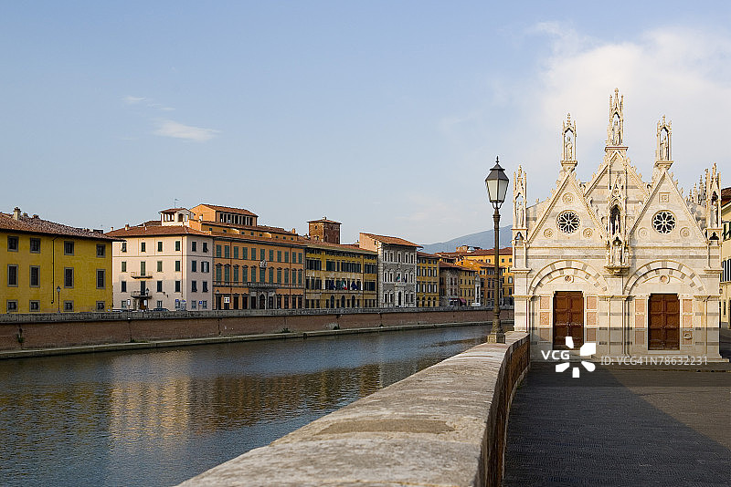 意大利比萨圣玛丽亚德拉斯皮纳教堂图片素材