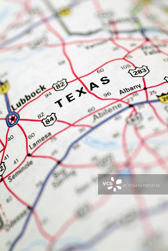 道路地图的特写图片素材