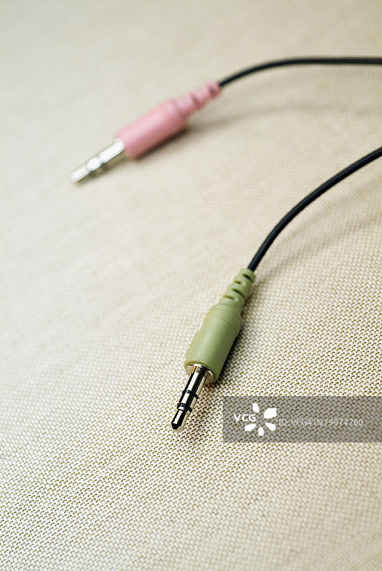 立体声插头特写图片素材