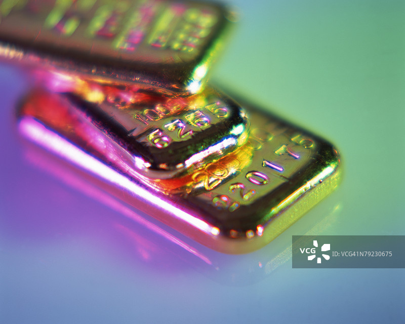 金条特写图片素材