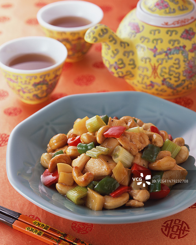 腰果鸡丁图片素材