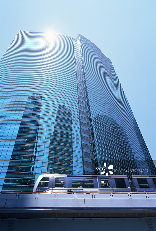 东京日本港区汐留的摩天大楼图片素材