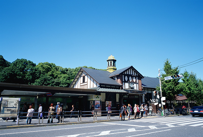 日本东京原宿车站外观图片素材