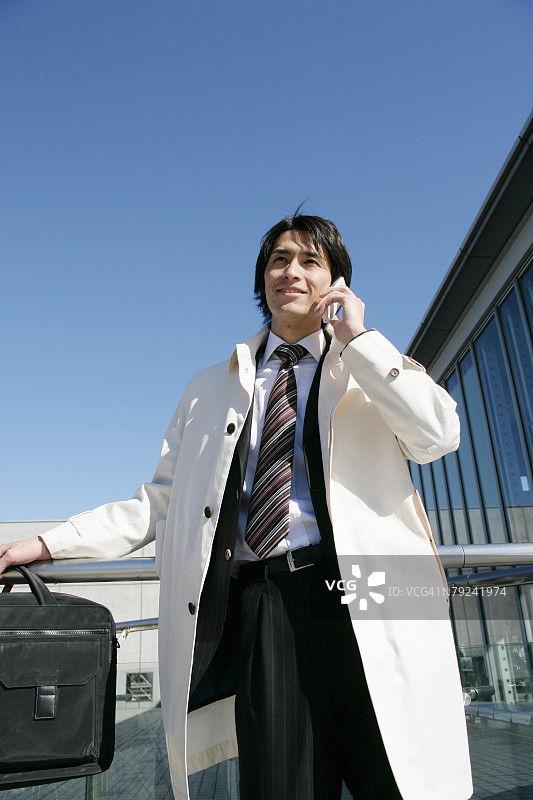 商人在打电话图片素材