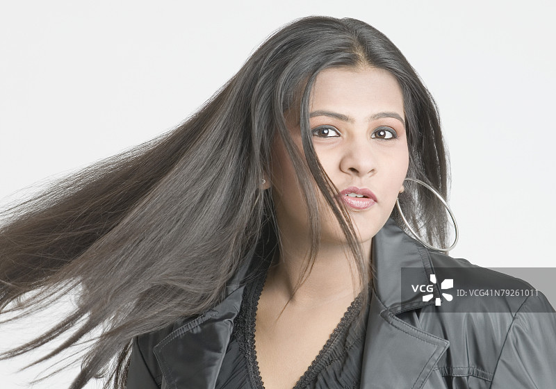 一个少女的肖像图片素材