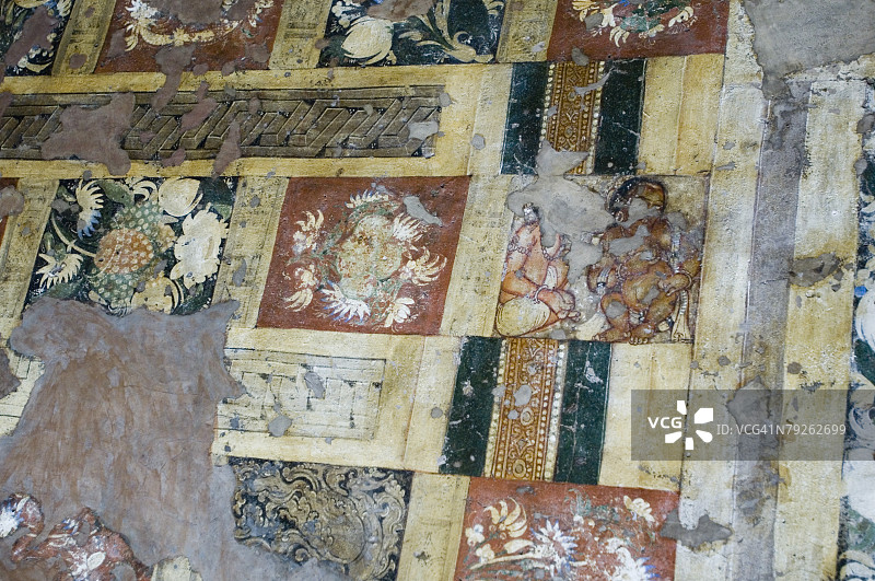 印度马哈拉施特拉邦阿旃陀石窟壁画图片素材