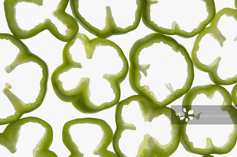 特写：青椒片图片素材