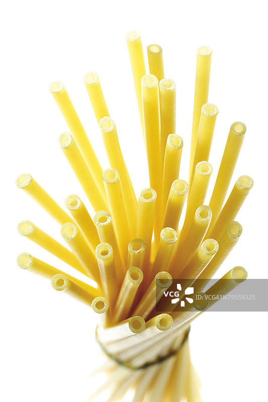 特写通心粉，高角度视图图片素材