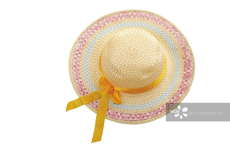 夏季遮阳帽特写图片素材