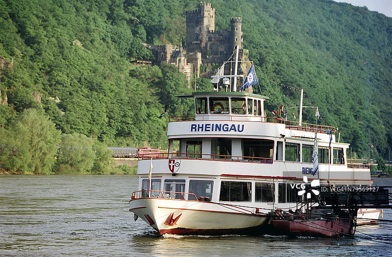 德国莱茵河谷，莱茵石城堡图片素材