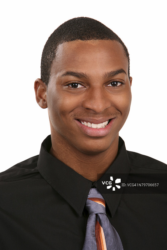 非洲裔美国男性的头像。图片素材