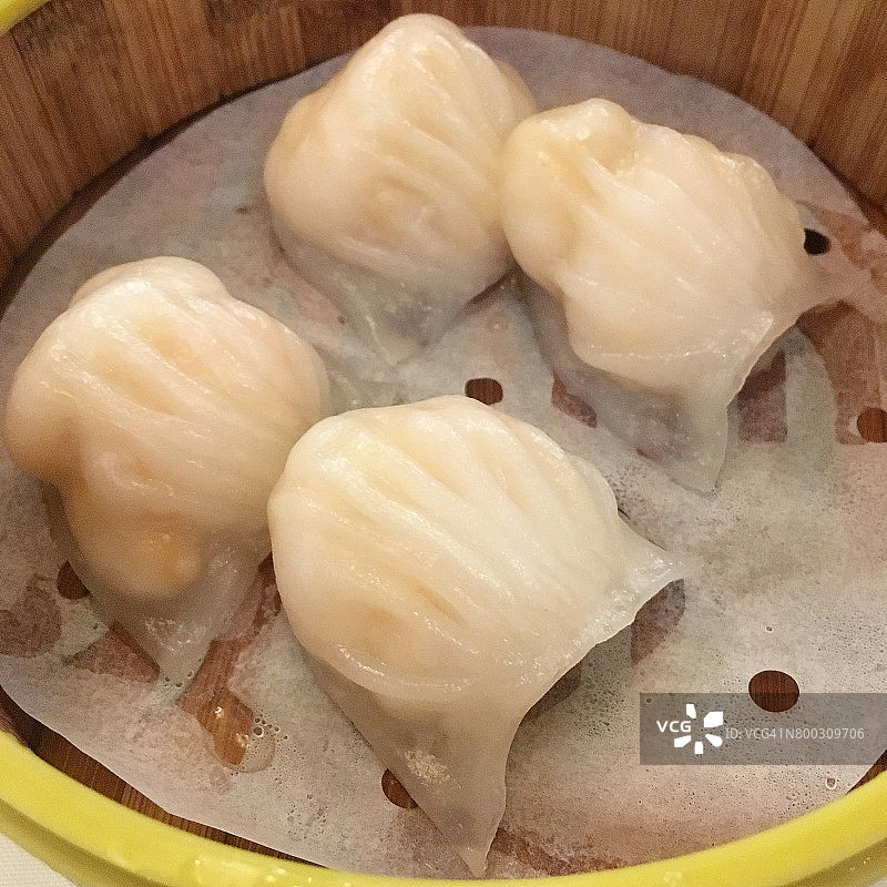 美味蒸虾饺图片素材