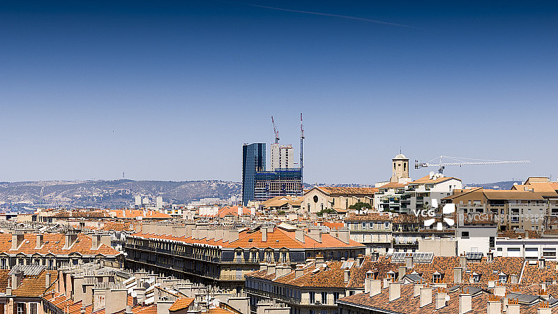 马赛城市扩张景象图片素材