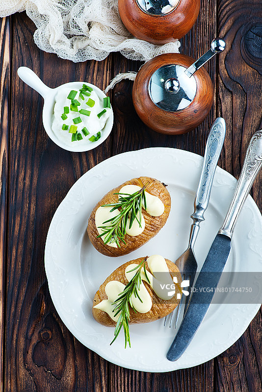 烤土豆图片素材