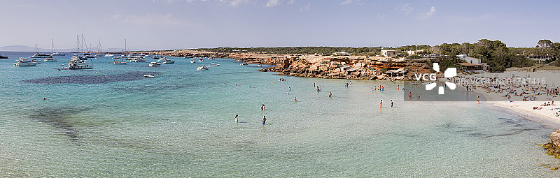 卡拉萨奥纳海滩全景图片素材