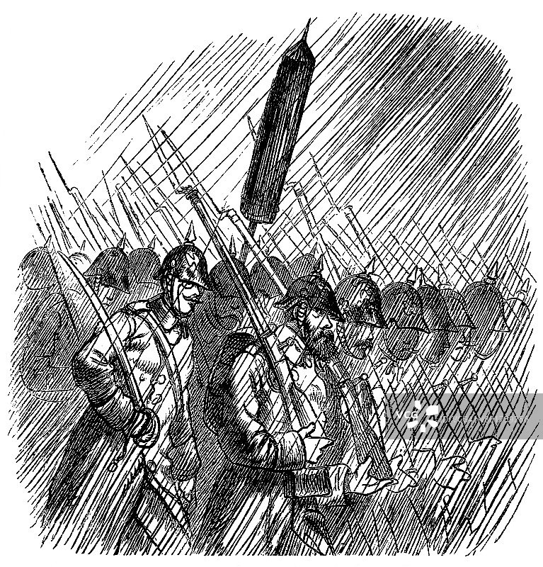 1867年战争中的普鲁士军队图片素材