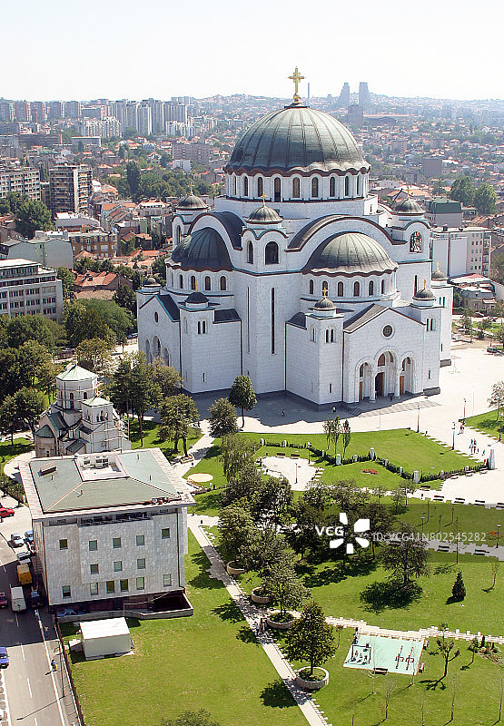 塞尔维亚贝尔格莱德的圣萨瓦教堂图片素材