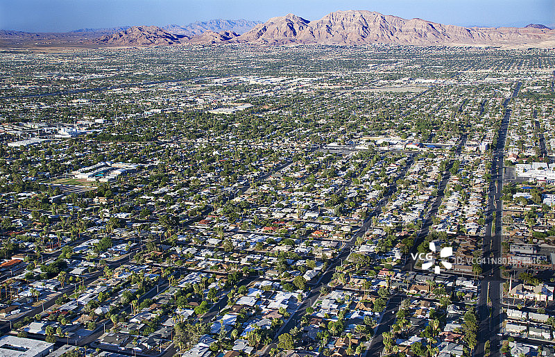 拉斯维加斯街区高角度景观图片素材
