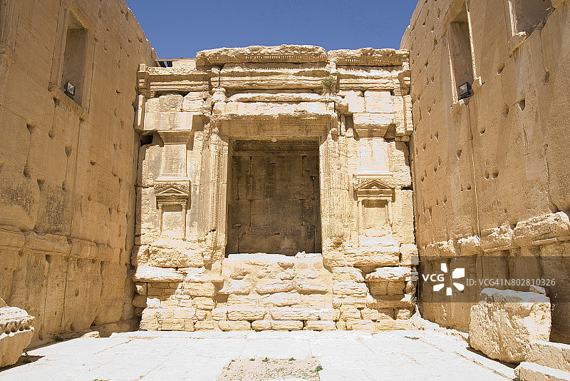 叙利亚沙漠中心巴尔神庙遗址图片素材