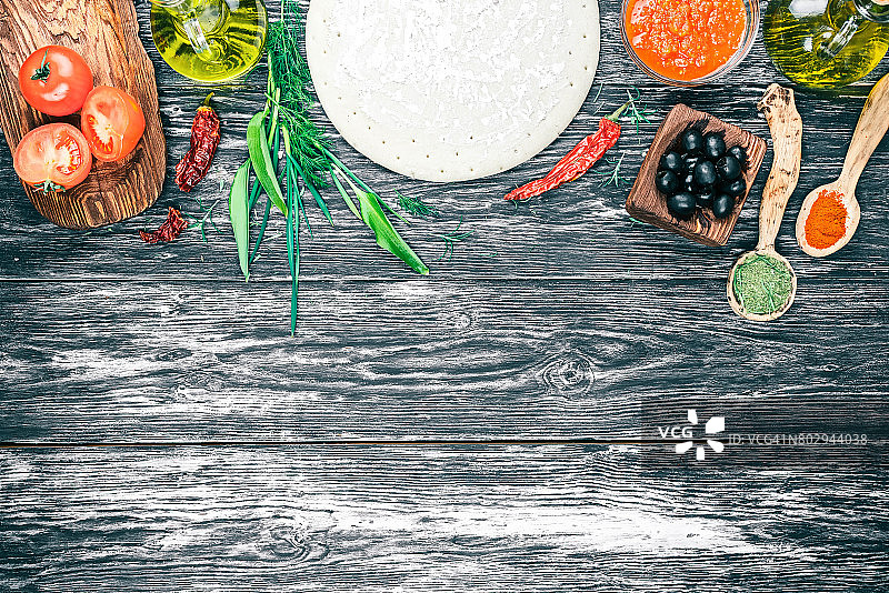 披萨烹饪背景图片素材