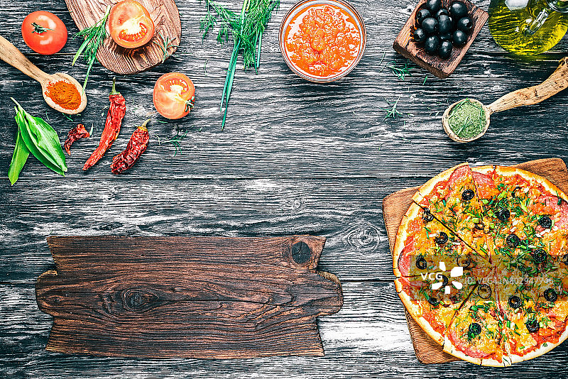配料披萨图片素材