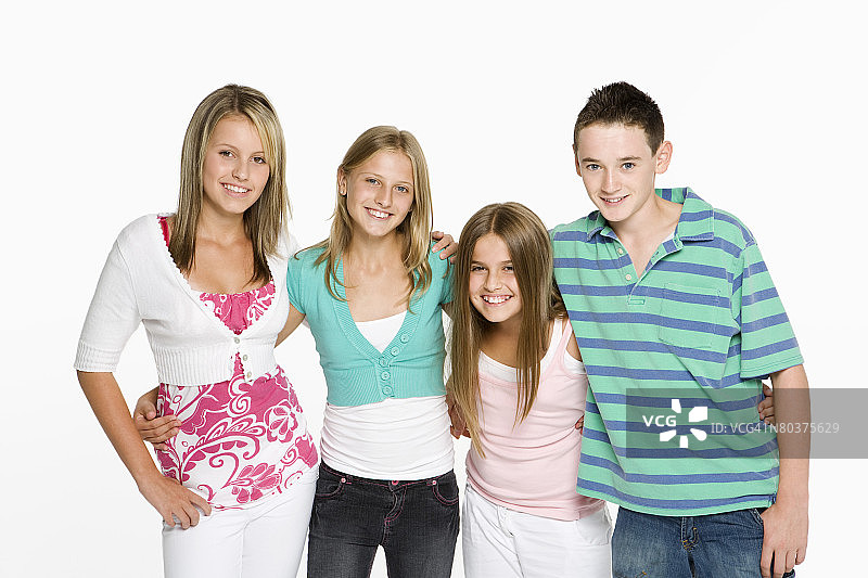 微笑的青少年图片素材