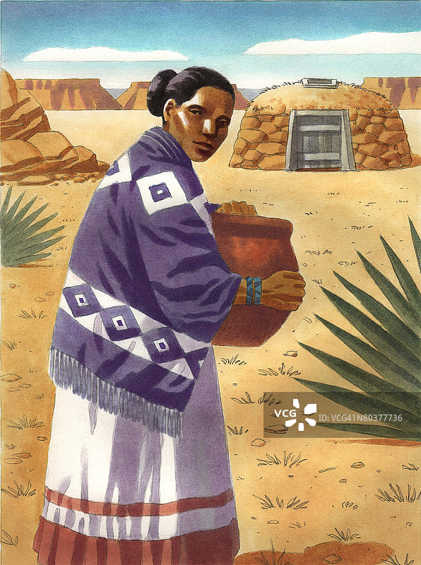 纳瓦霍族女人图片素材