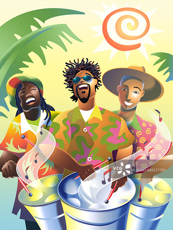 钢鼓乐队图片素材